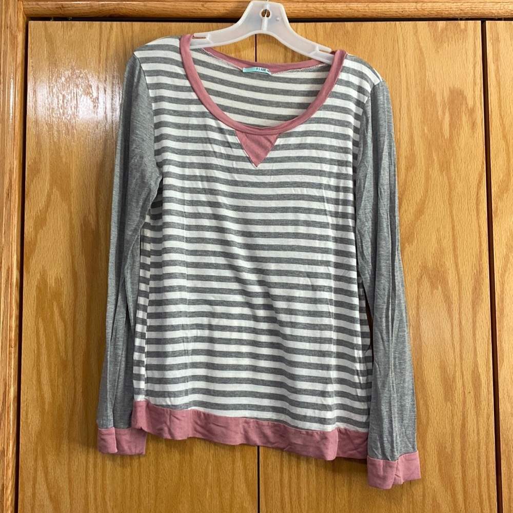 Women’s large P.S. Kate brand Striped long sleeve shirt